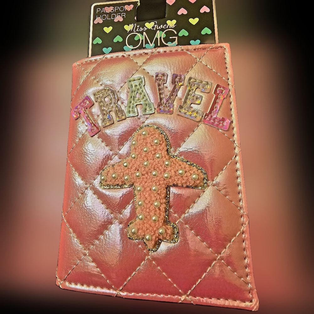 Pink Passport Holder - Picture 1 of 2